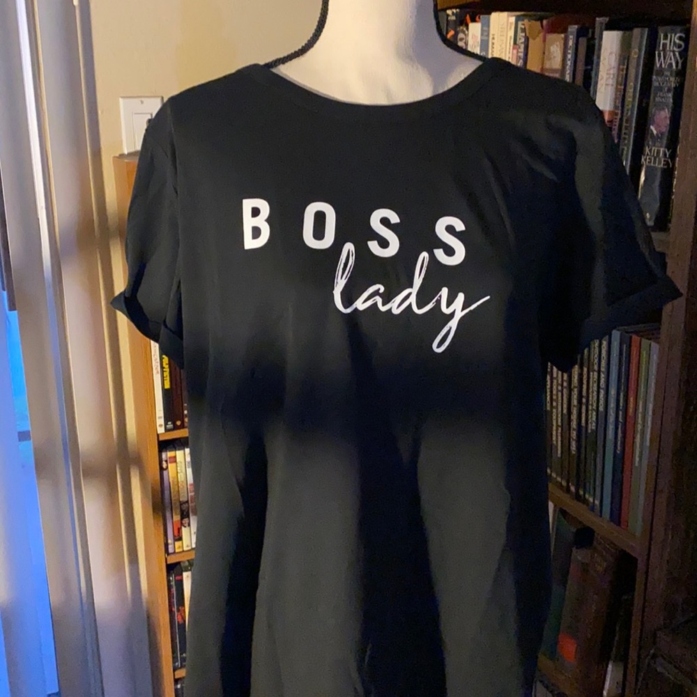 Black Size SmallMediumLarge Boss Lady T-Shirt